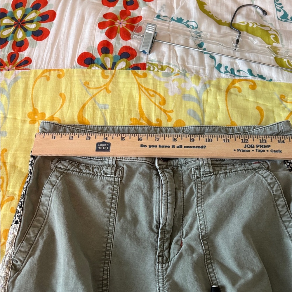 Anthropologie Olive Green Cargo Pants size 27 - Picture 4 of 7